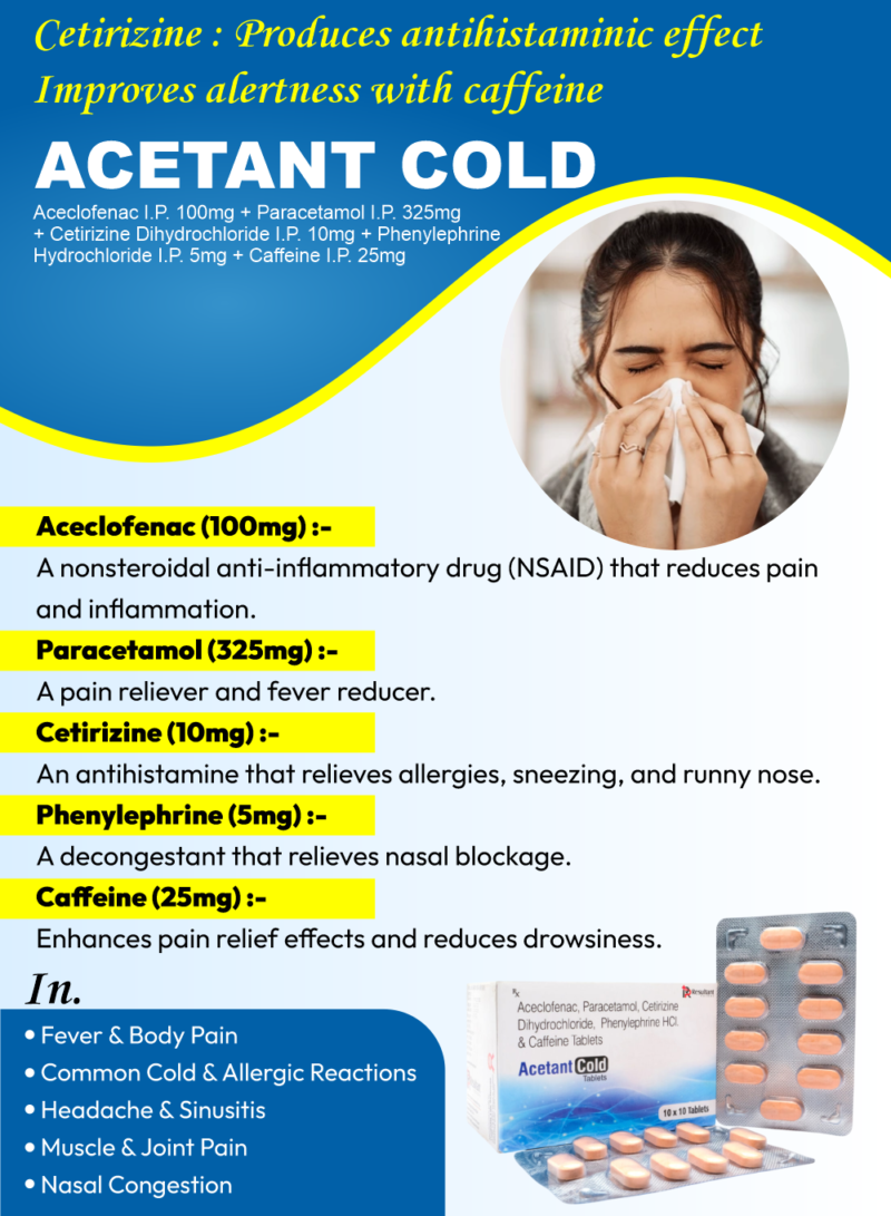 Acetant cold