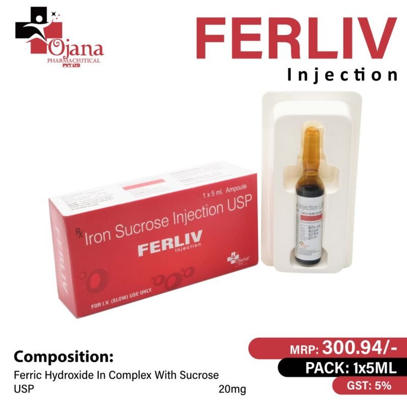 Ferliv Injection | Iron Sucrose for Iron Deficiency