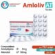 Amlodipine I.P. 5mg + Atenolol 50mg Tablets